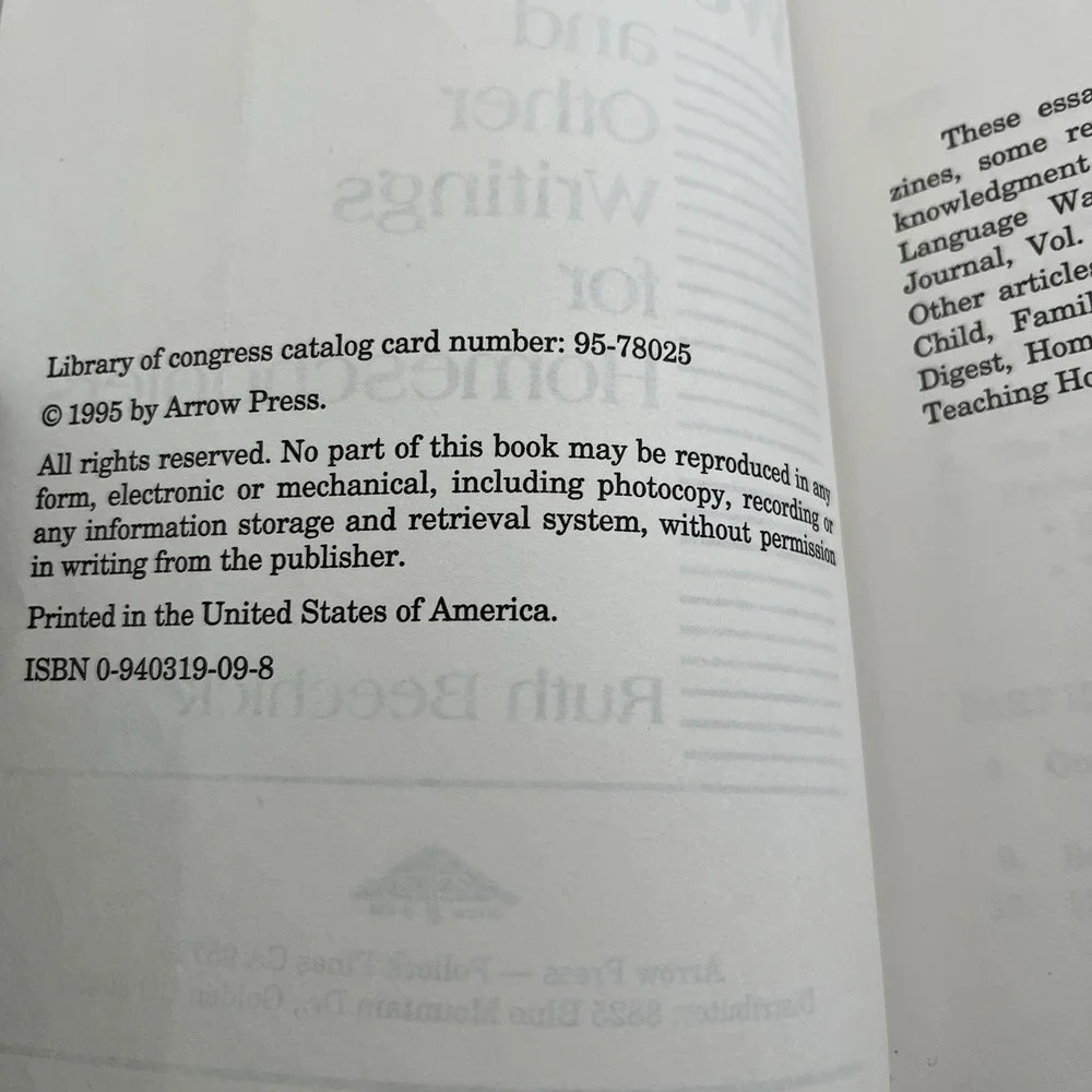 Homeschool Writings The Language Wars Book by Beechick
